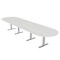 Skutchi Designs 45 in W, 165.75 in L, 29 in H, Engineered Wood Top, White HAR-RAC-46x168-T-WHCYPRESS - alternate 1